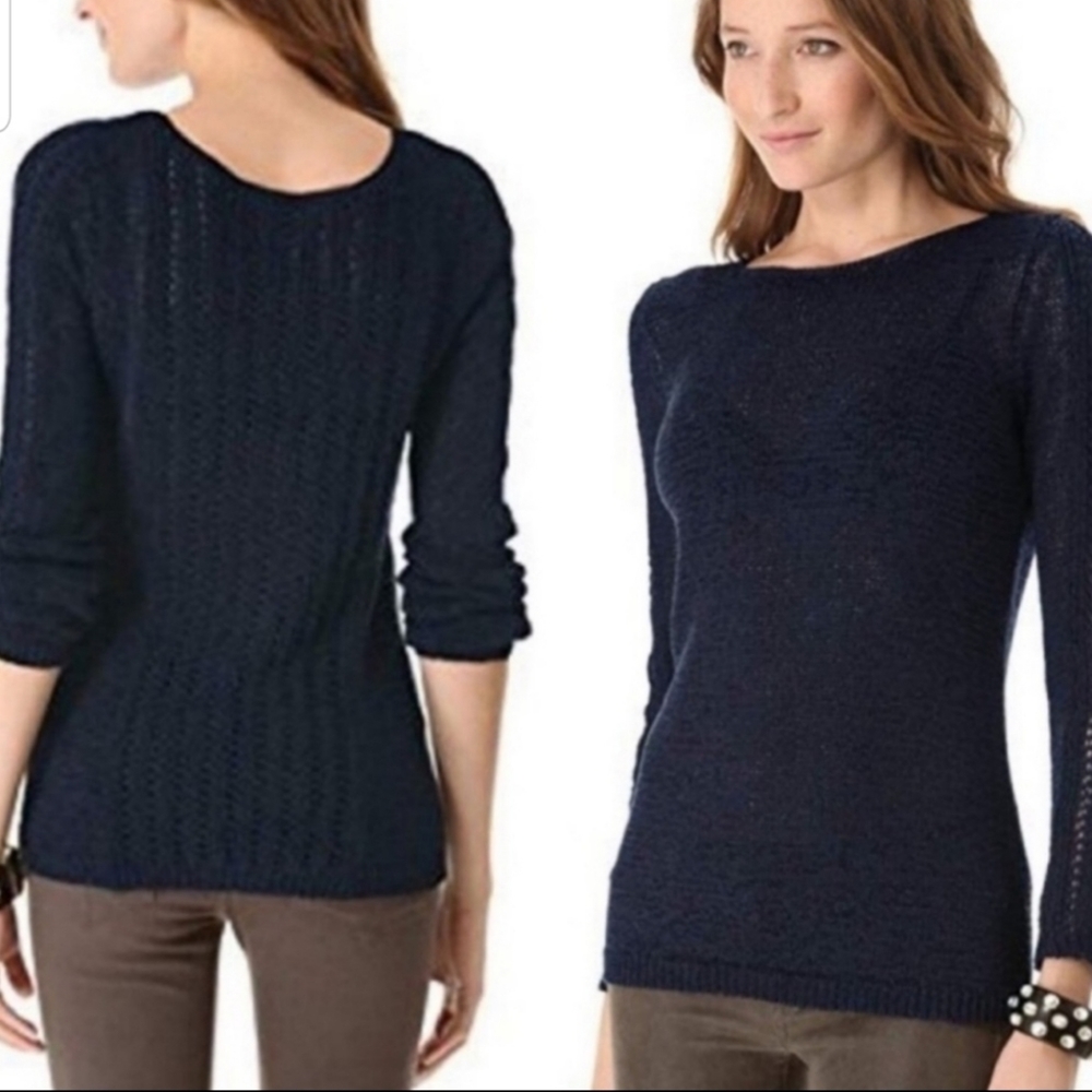 Rachel Zoe Navy Blue Karla Knit Sweater